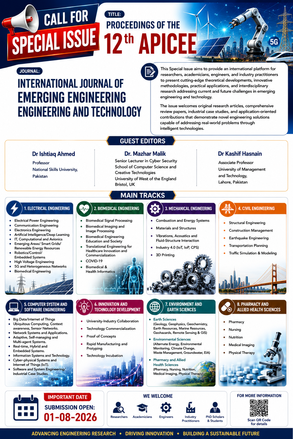 					View Vol. 5 No. 1-1 (2026): Proceedings of 12th APICEE (Special Issue)
				